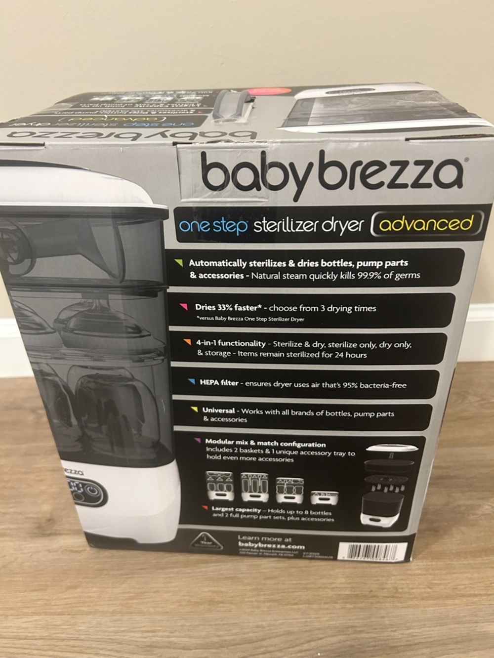 Baby Brezza Bottle Sterilizer & Dryer Advanced New in box - Picture 2 of 11